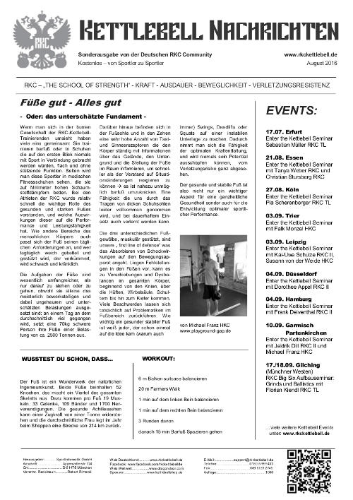 RKC Nachrichten August 2016